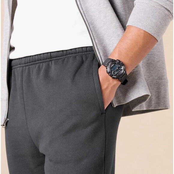 Amazon Essentials Men's Fleece Open Bottom Sweatpant Black Sz XXL - Picture 4 of 5